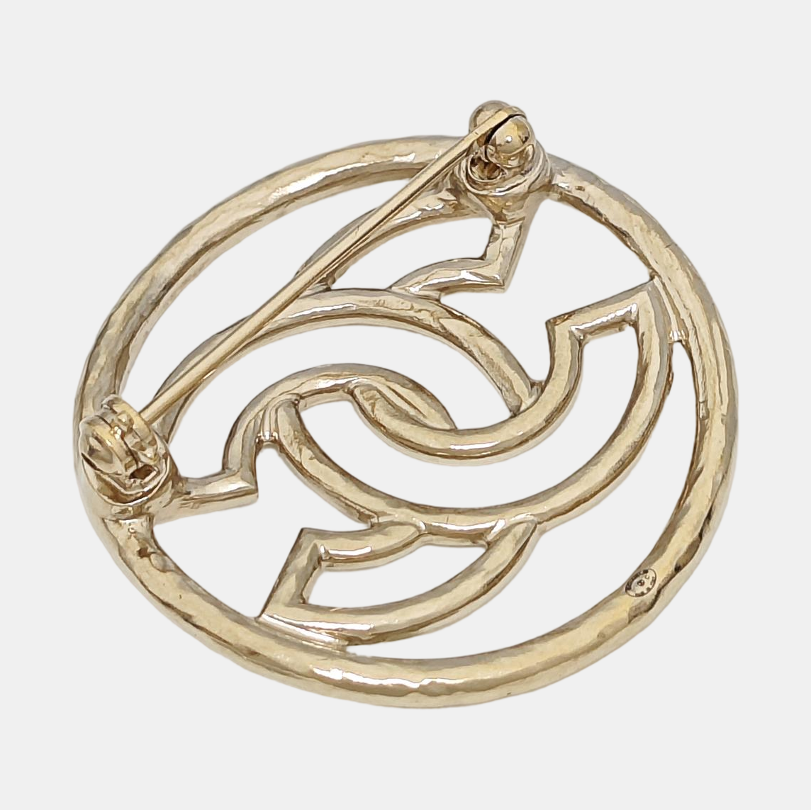 Vintage Metal Gold Brooch