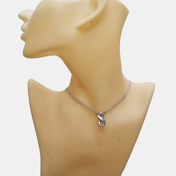 Tiffany Infinity 925 Sterling Silver Necklace