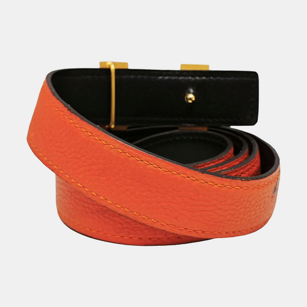 Leather Belt Orange