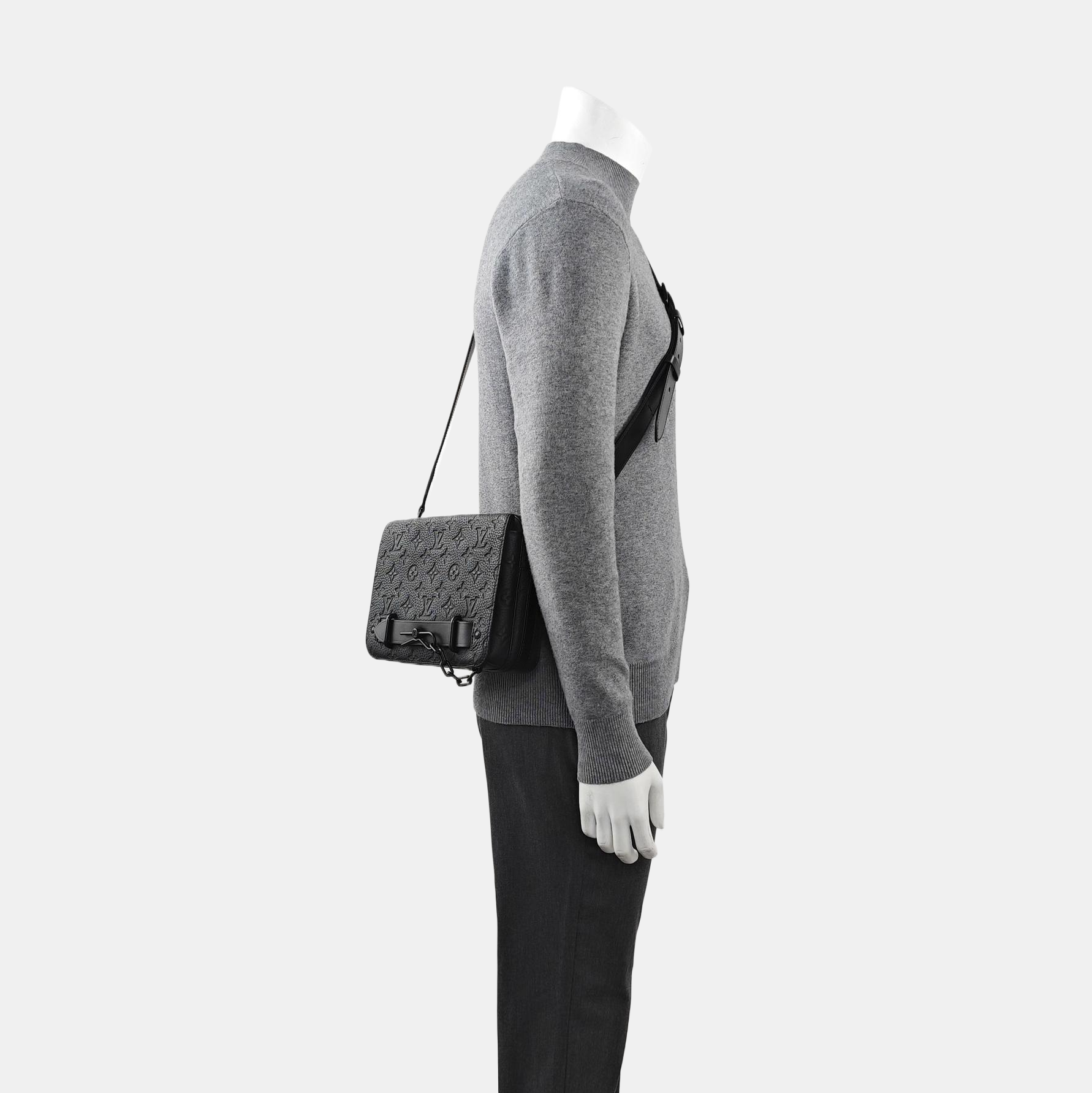 STEAMER Monogram Calfskin Black