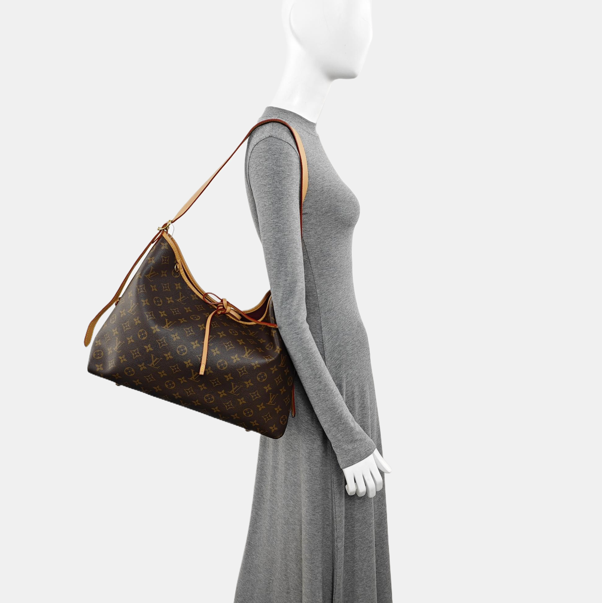 CARRYALL MM Monogram Coated Canvas Brown