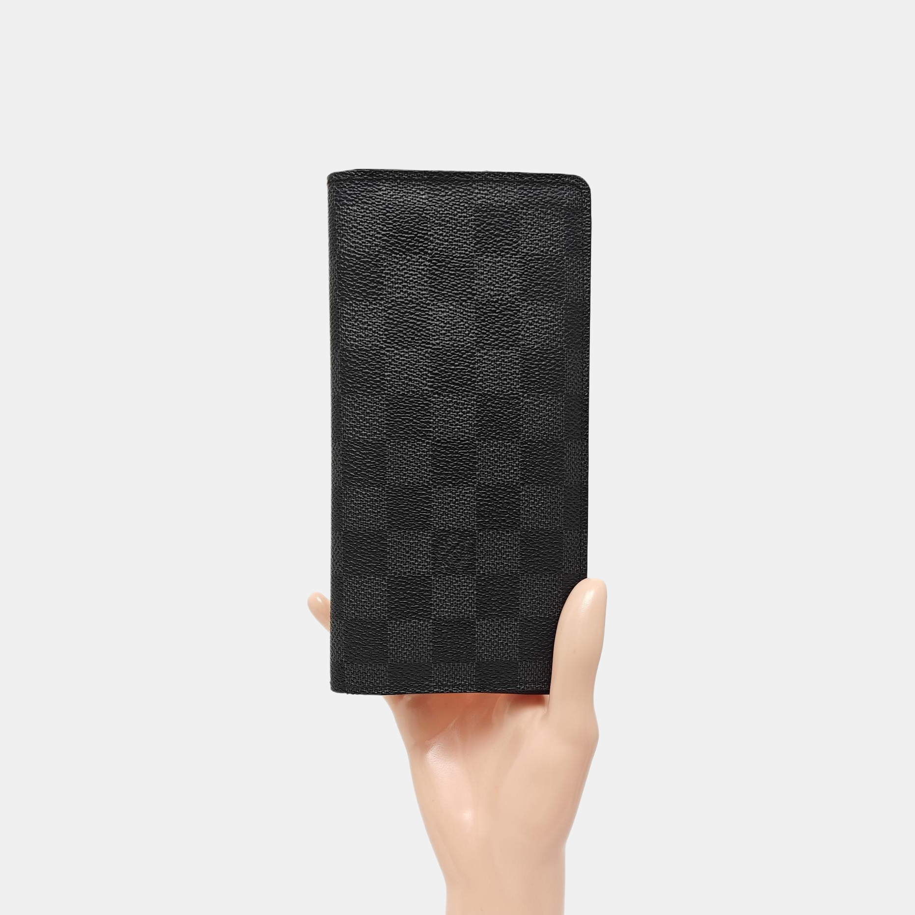 BRAZZA Damier Graphite Coated Canvas Black Wallet