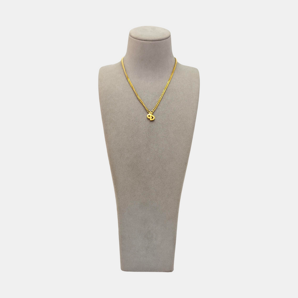 Petit CD Metal Gold Necklace