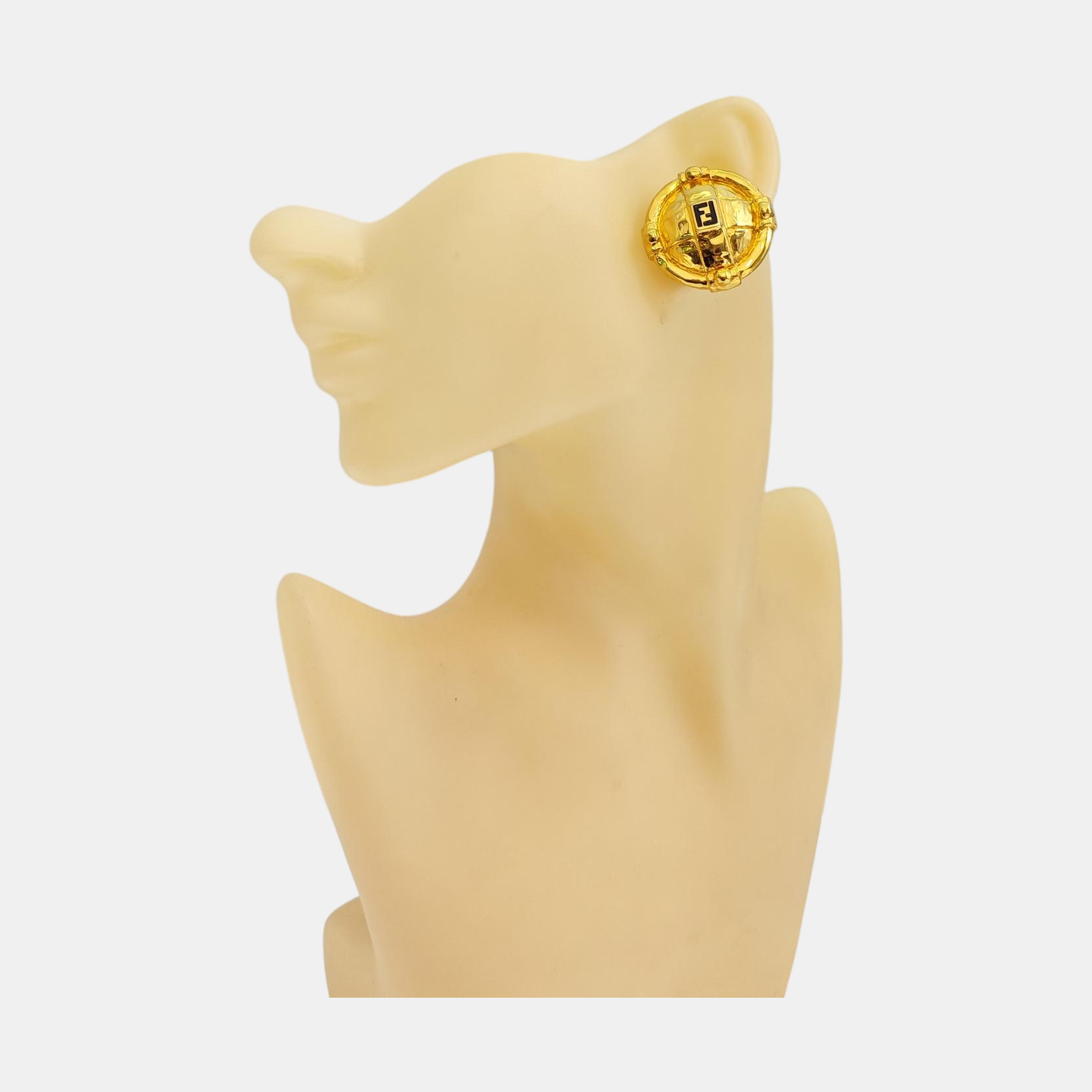 Metal Gold Clip On Earrings