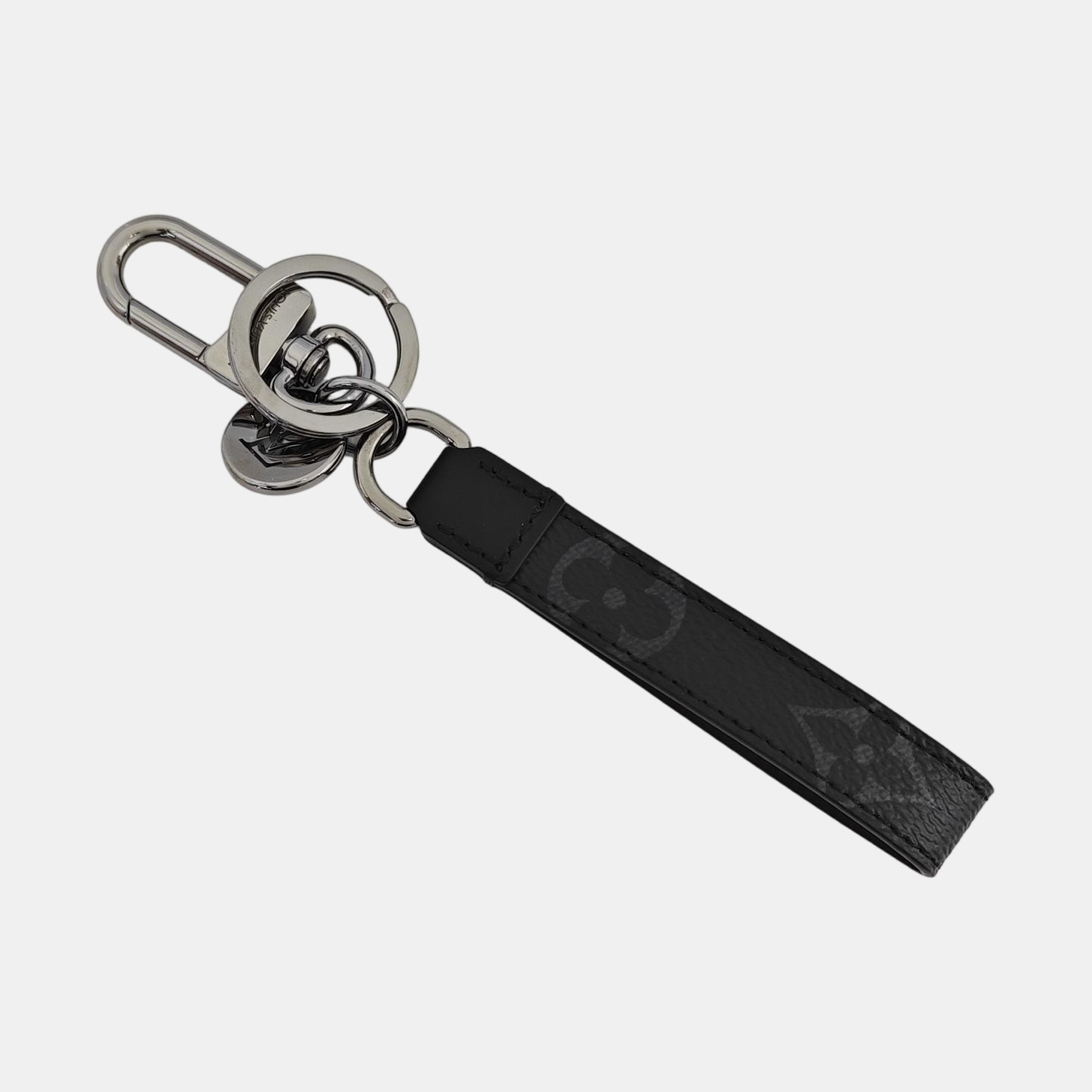 Leather Bag Charm Black