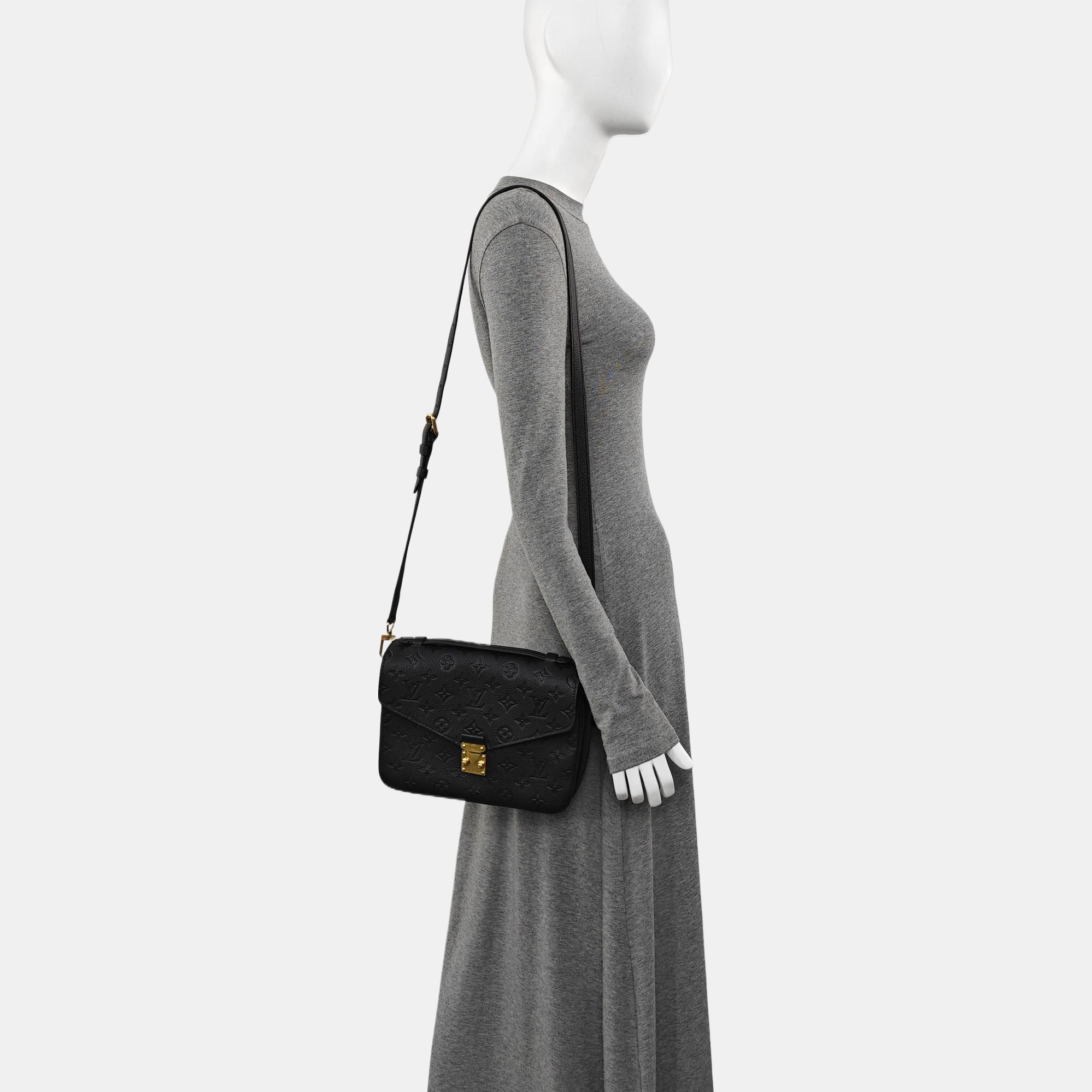 MÉTIS MM Monogram Calfskin Black
