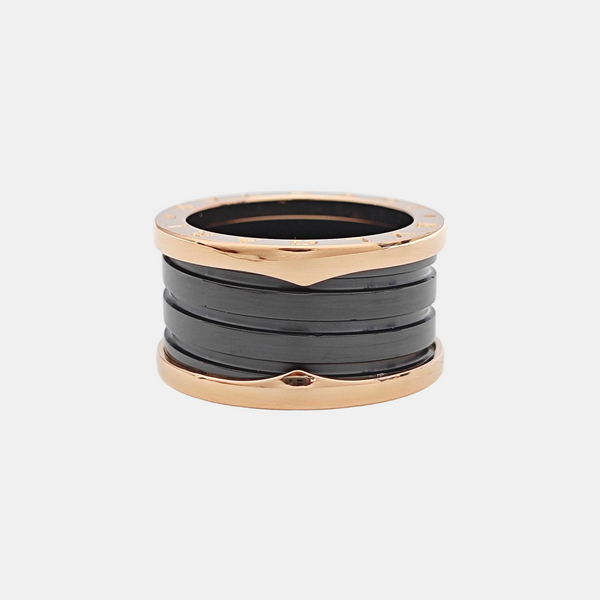 B.ZERO1 18k Rose Gold Ring EU 54