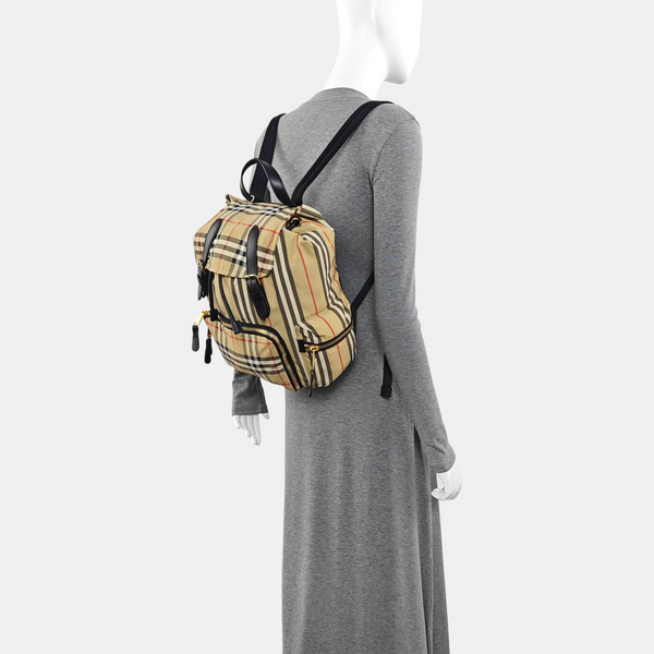 The Rucksack Medium Nylon Beige