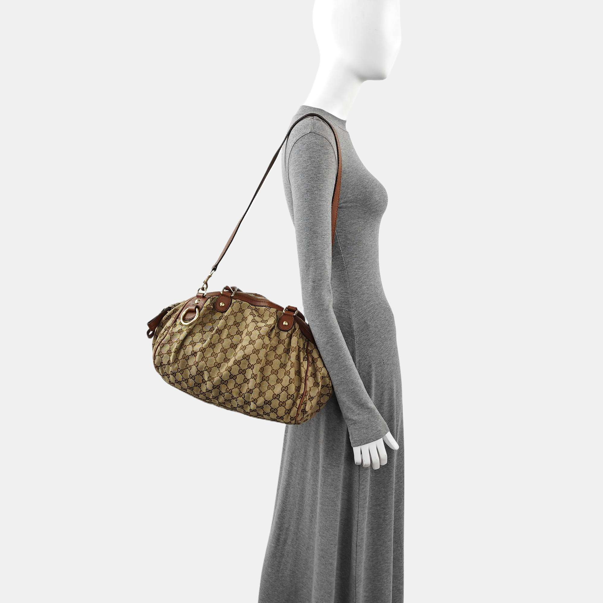 Sukey Monogram Canvas Beige
