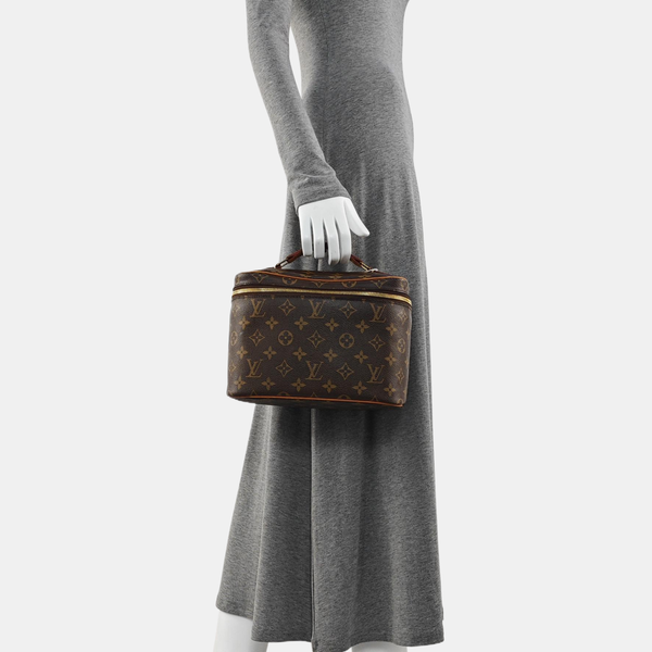 NICE BB Monogram Coated Canvas Brown