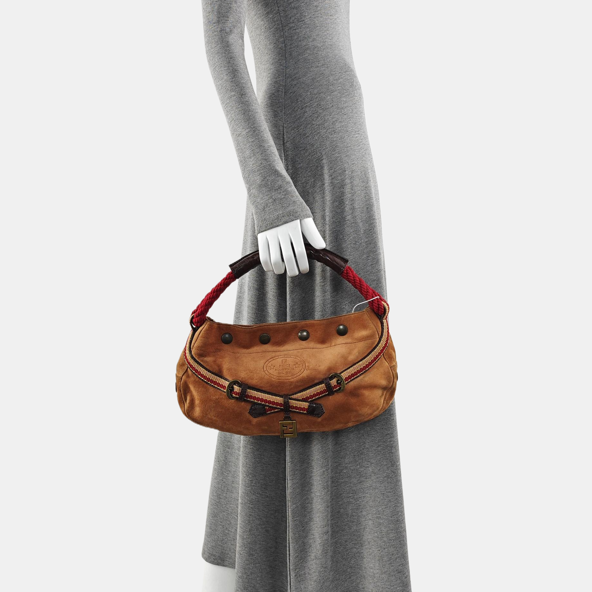 Suede Shoulder Bag Brown