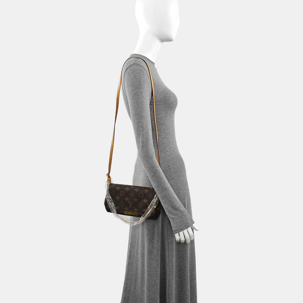 FAVORITE PM Monogram Coated Canvas Brown