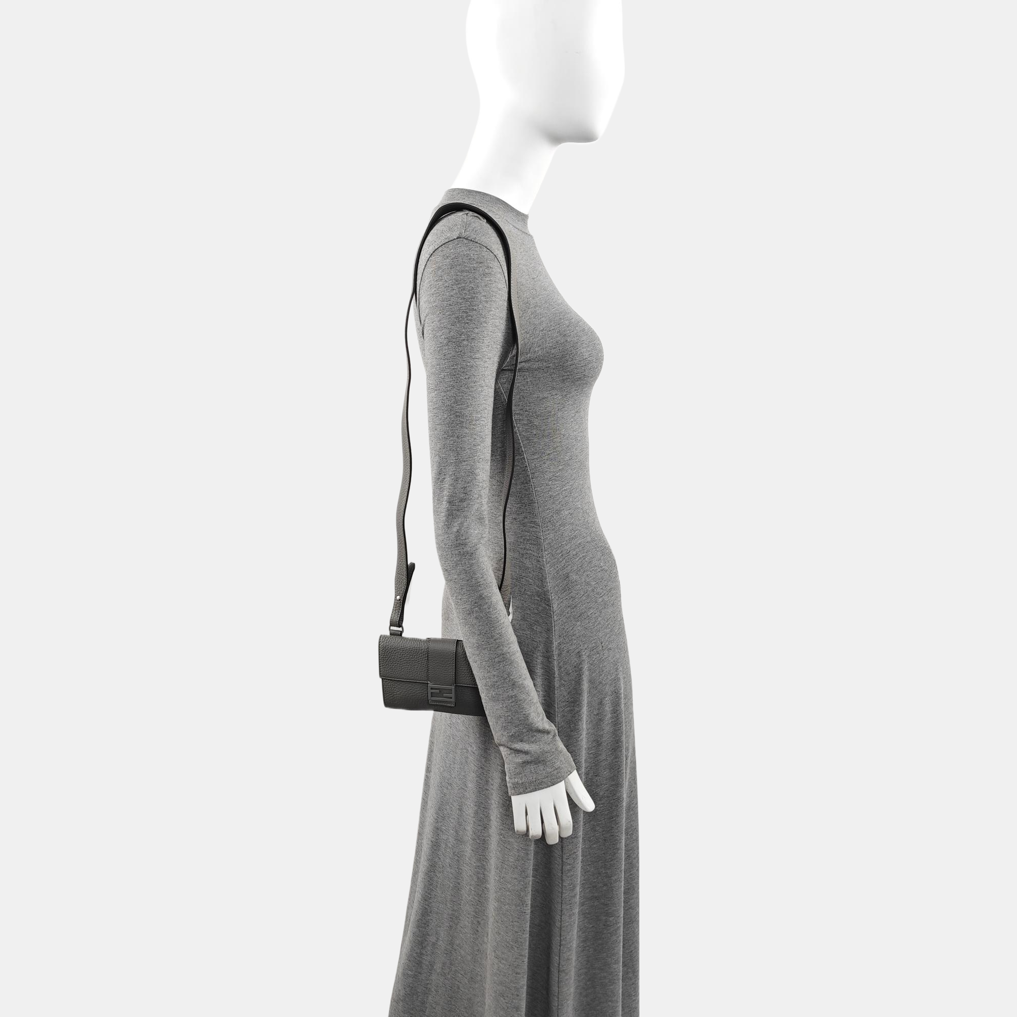 Baguette Mini Calfskin Gray