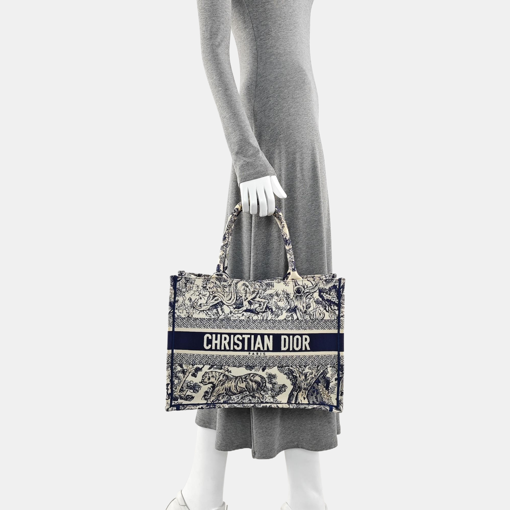 Book Tote Medium Canvas Blue