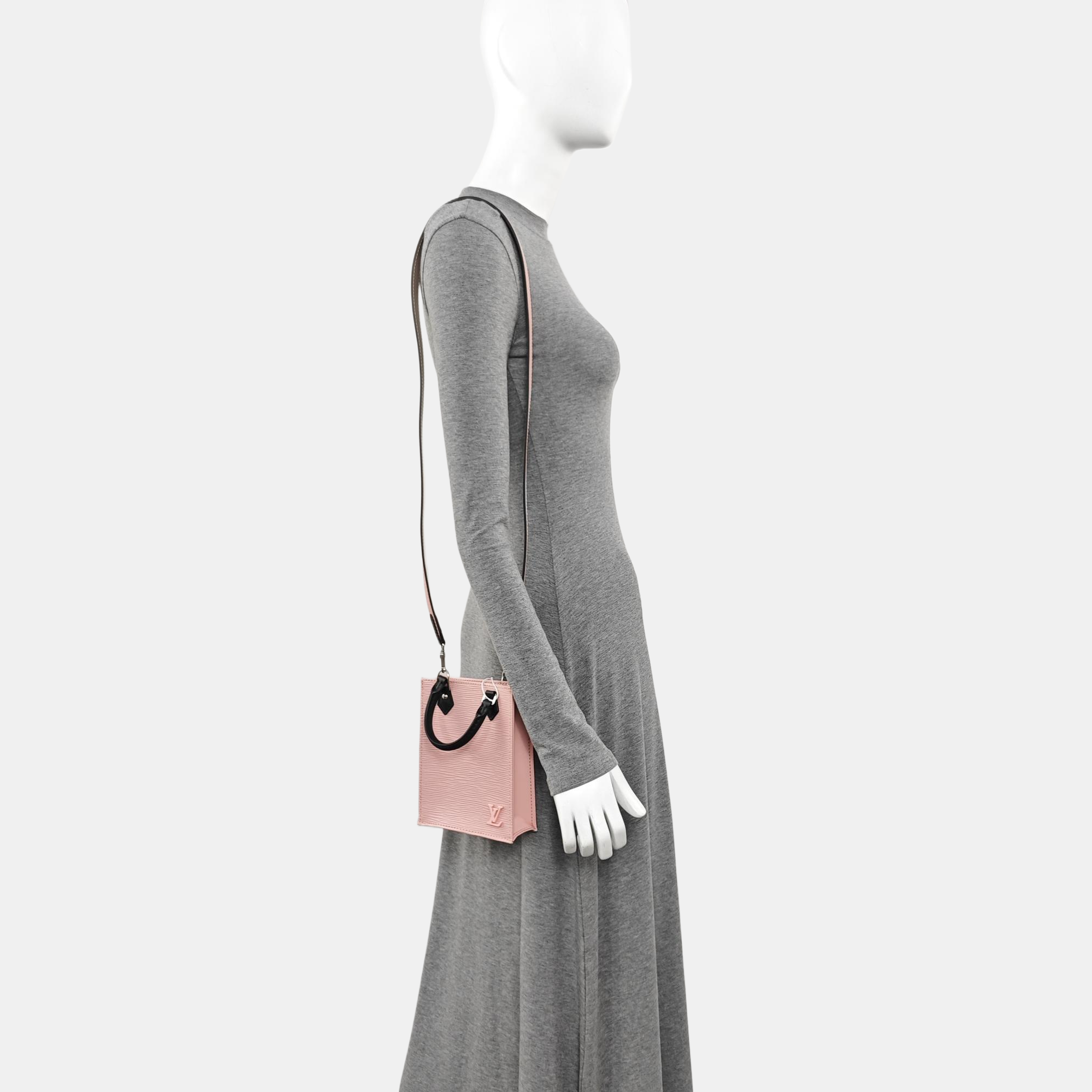 SAC PLAT Mini Epi Pink