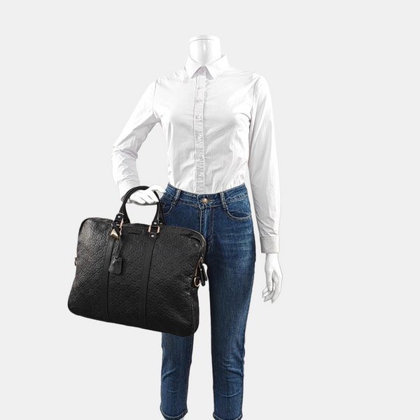 Duffle Monogram Calfskin Black