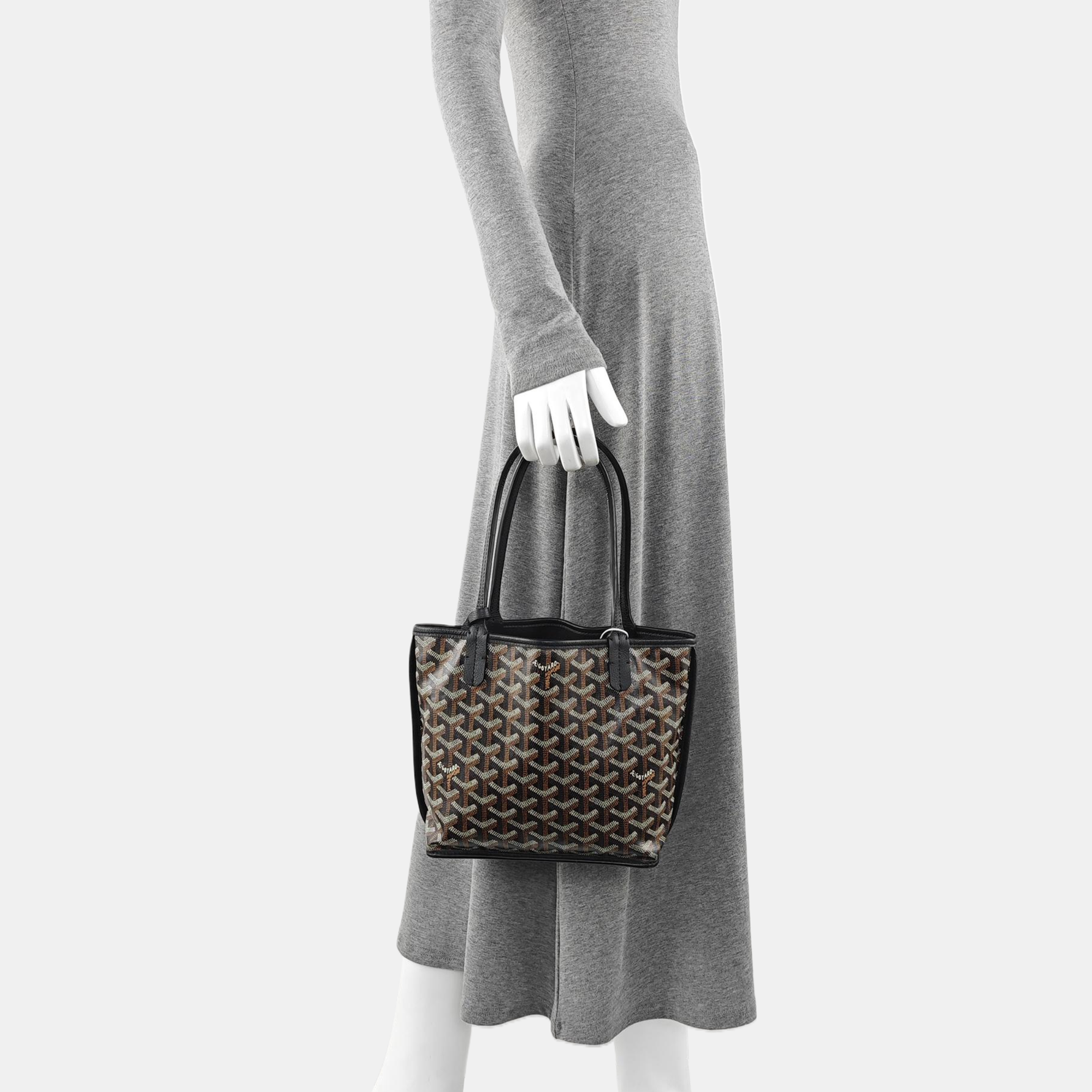 Anjou Mini Coated Canvas Black