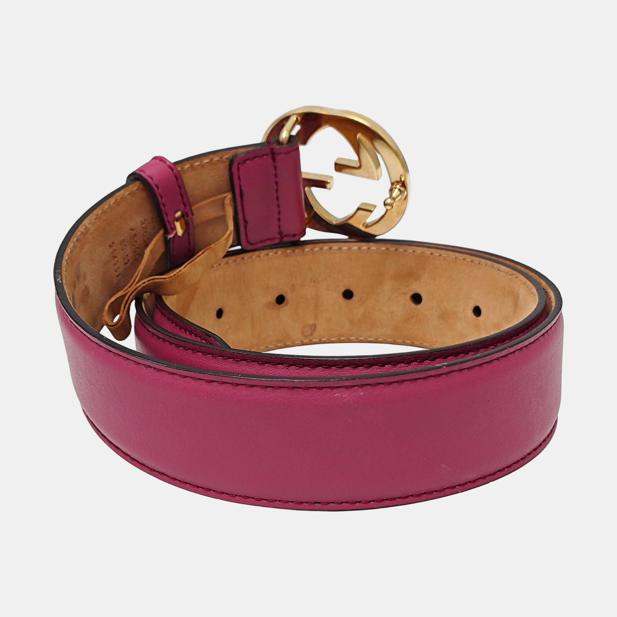 Leather Belt Purple