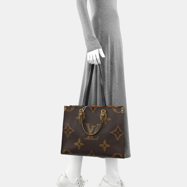 ONTHEGO MM Monogram Coated Canvas Brown