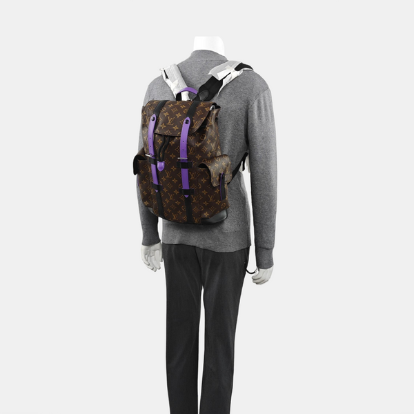 CHRISTOPHER PM Monogram Coated Canvas Brown