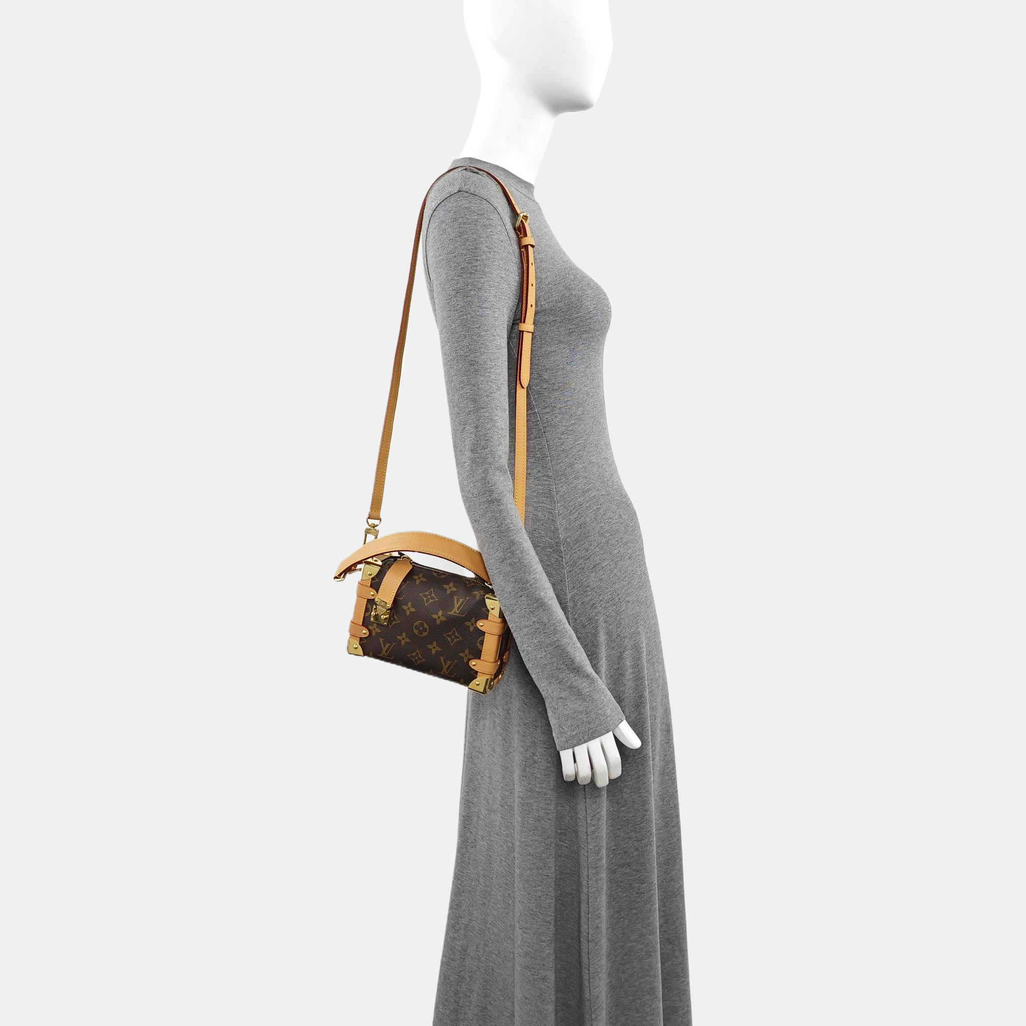 SIDE TRUNK PM Monogram Coated Canvas Brown
