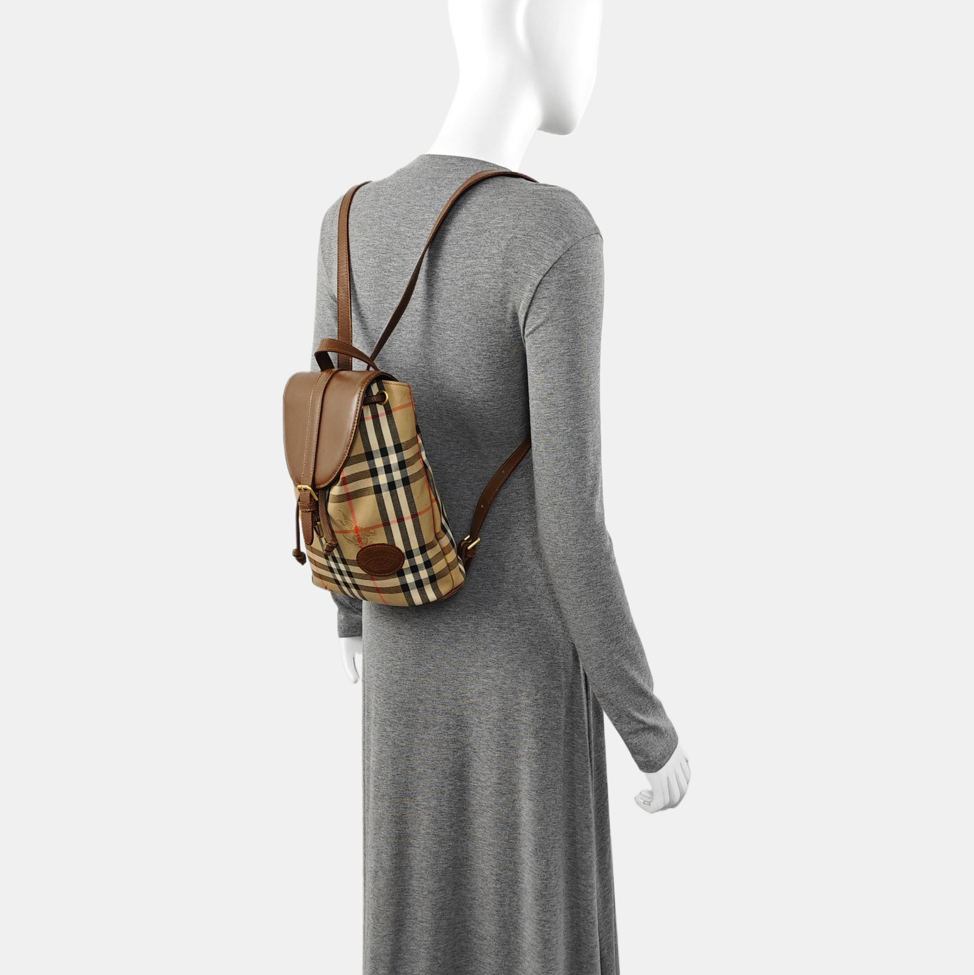 Canvas Bucket Bag Brown