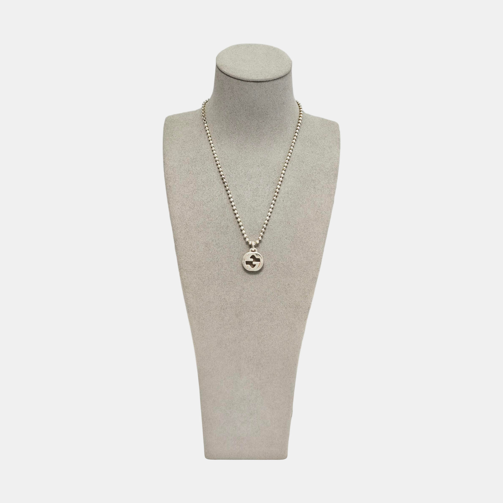 Interlocking G 925 Sterling Silver Necklace