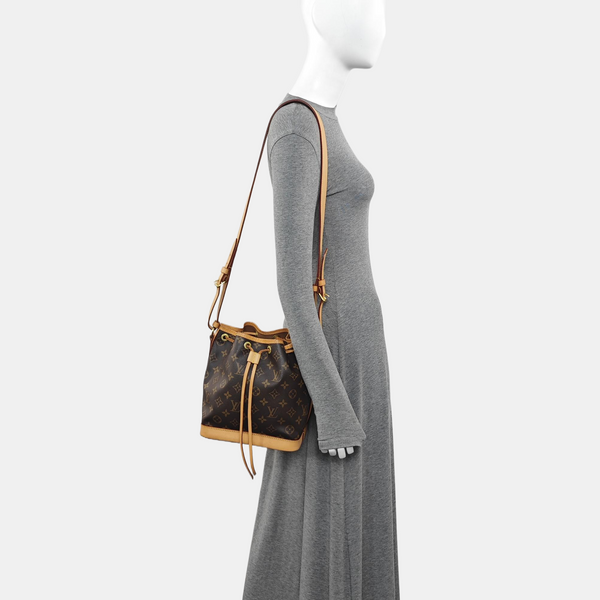 NOÉ BB Monogram Coated Canvas Brown