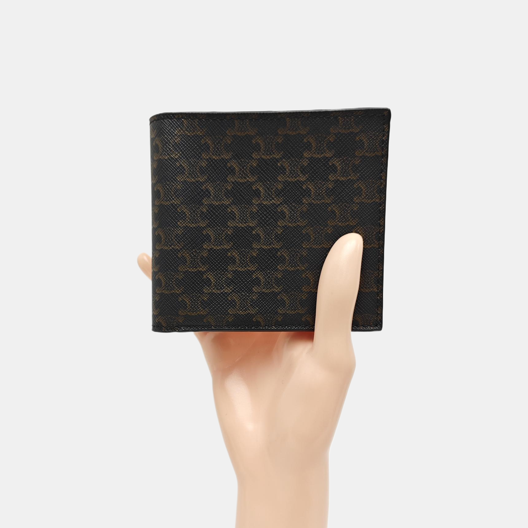 Coated Canvas Wallet Brown