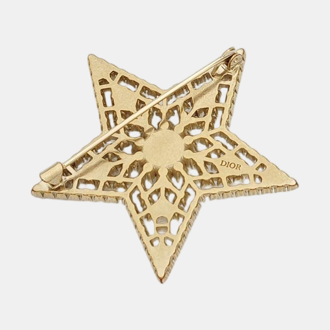 Metal Gold Brooch