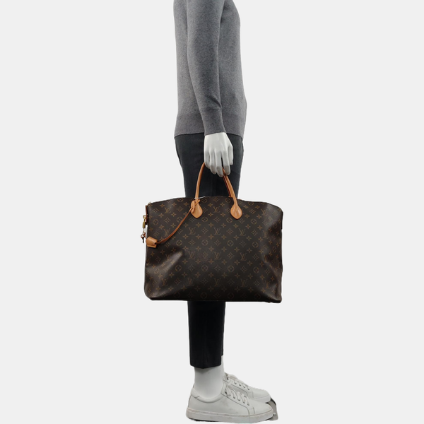 LOCKIT Monogram Coated Canvas Brown