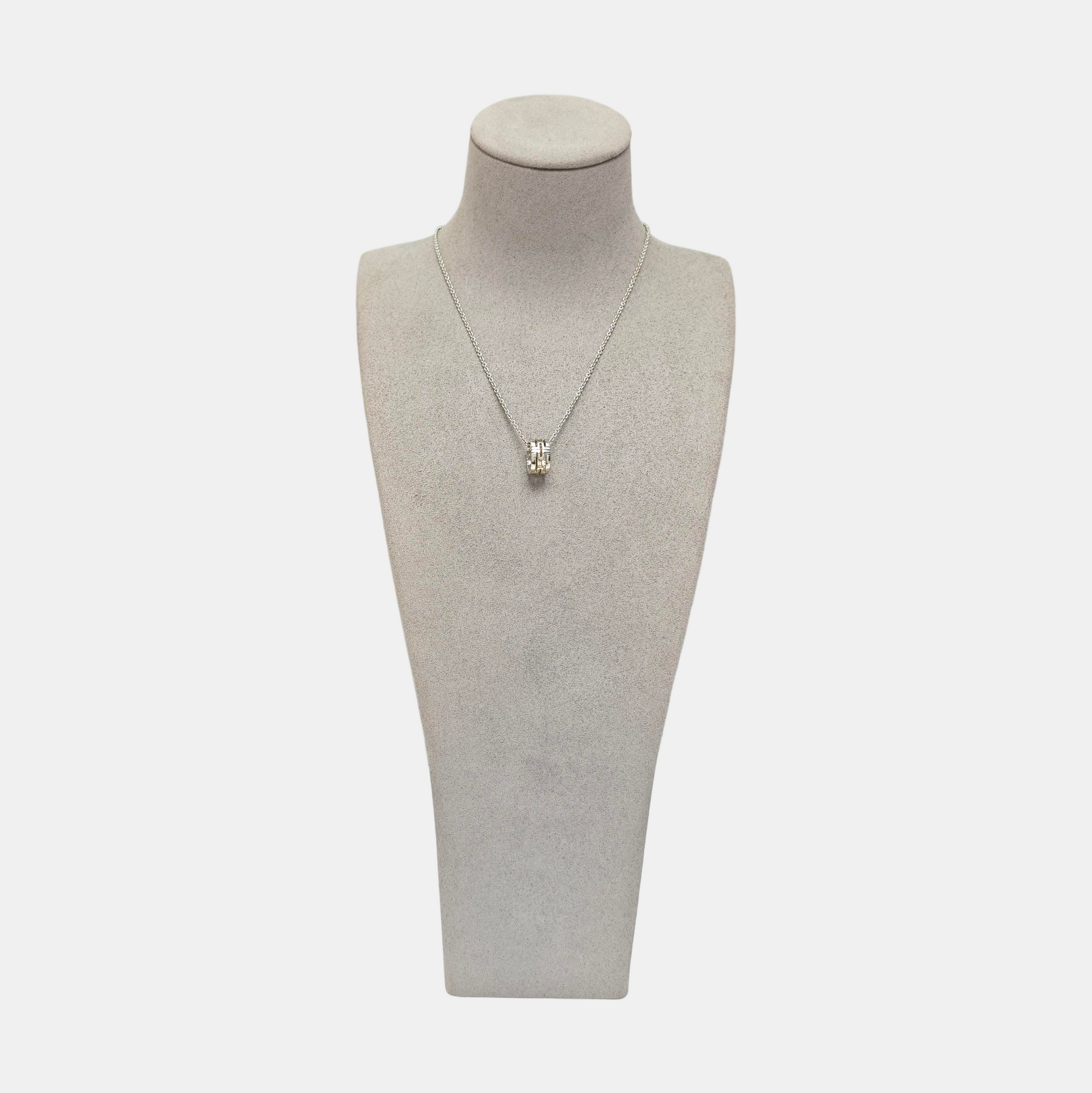 PARENTESI 18k White Gold Silver Necklace