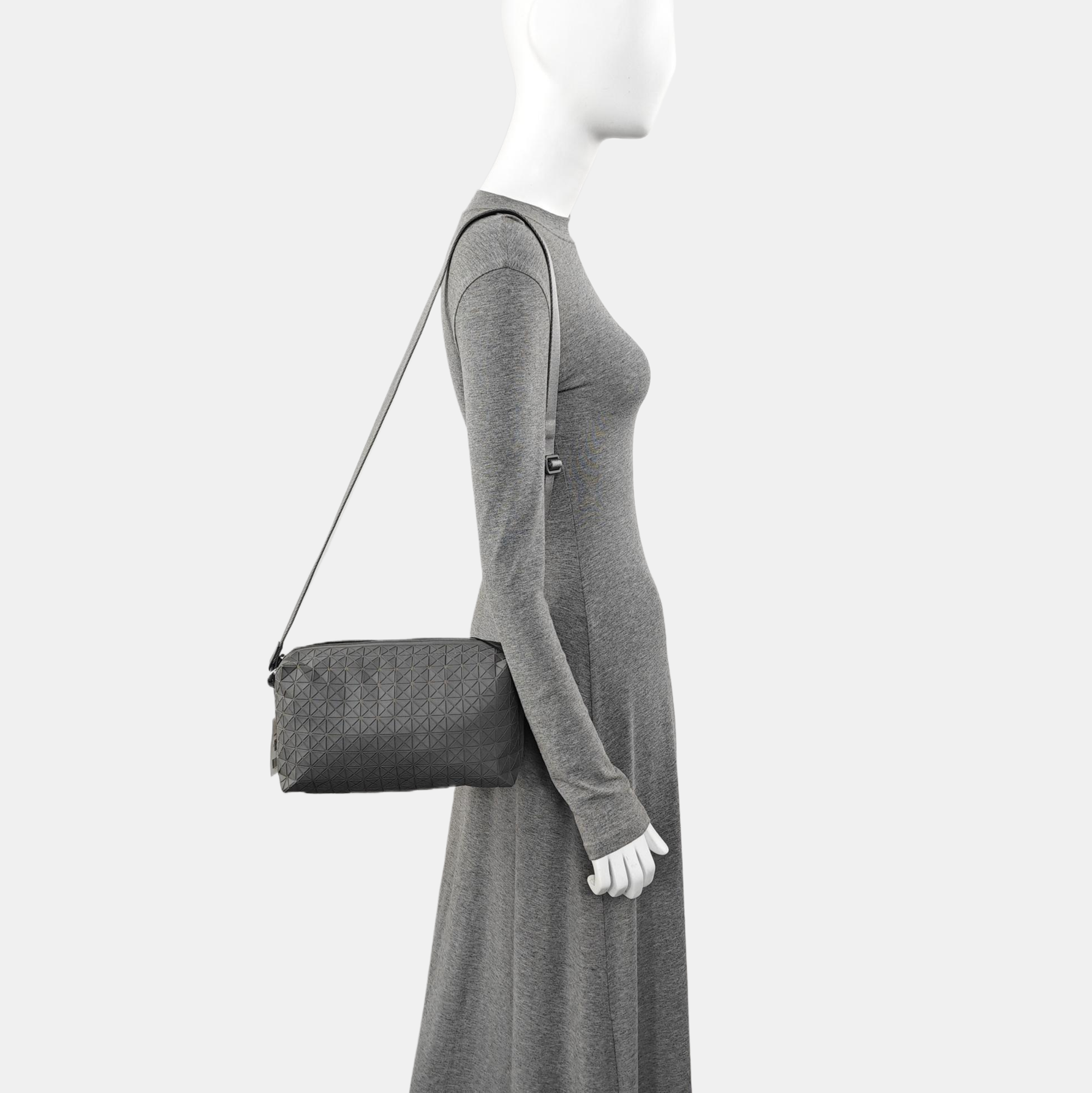 Special Material Crossbody Bag Gray