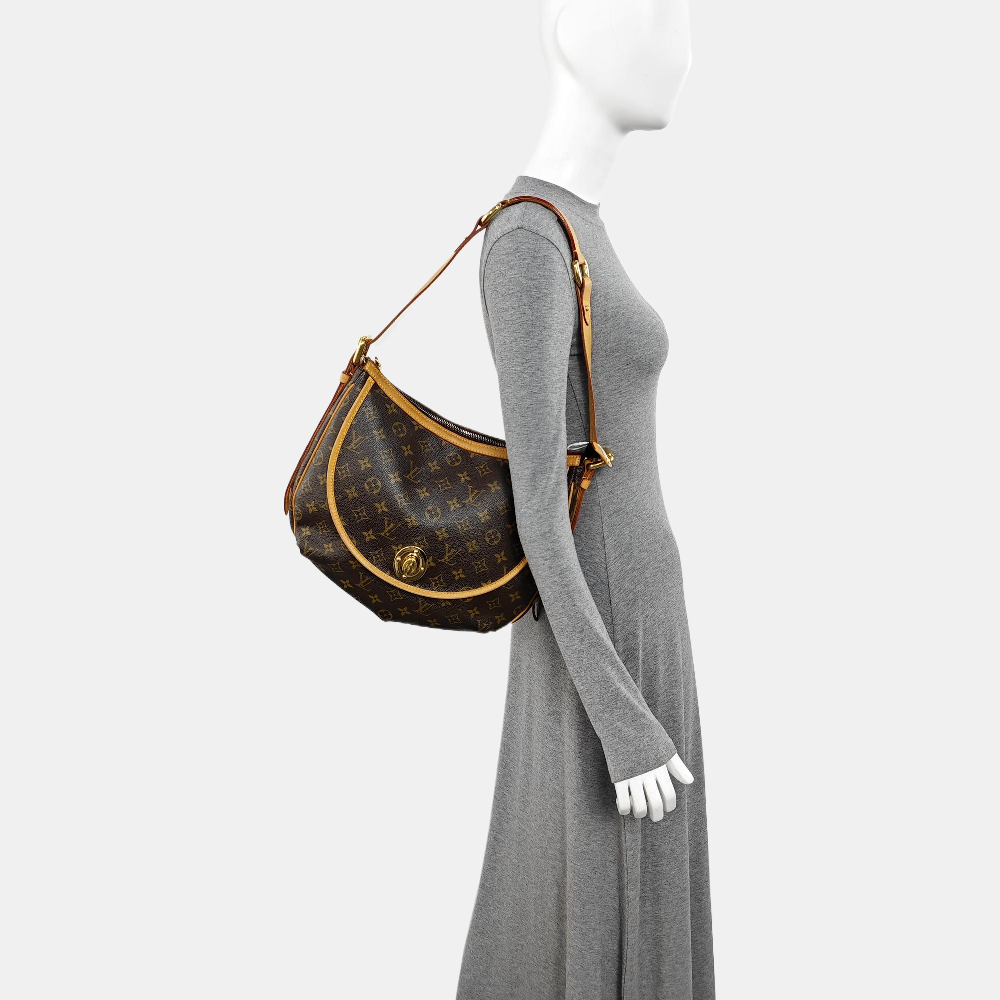TULUM GM Monogram Coated Canvas Brown
