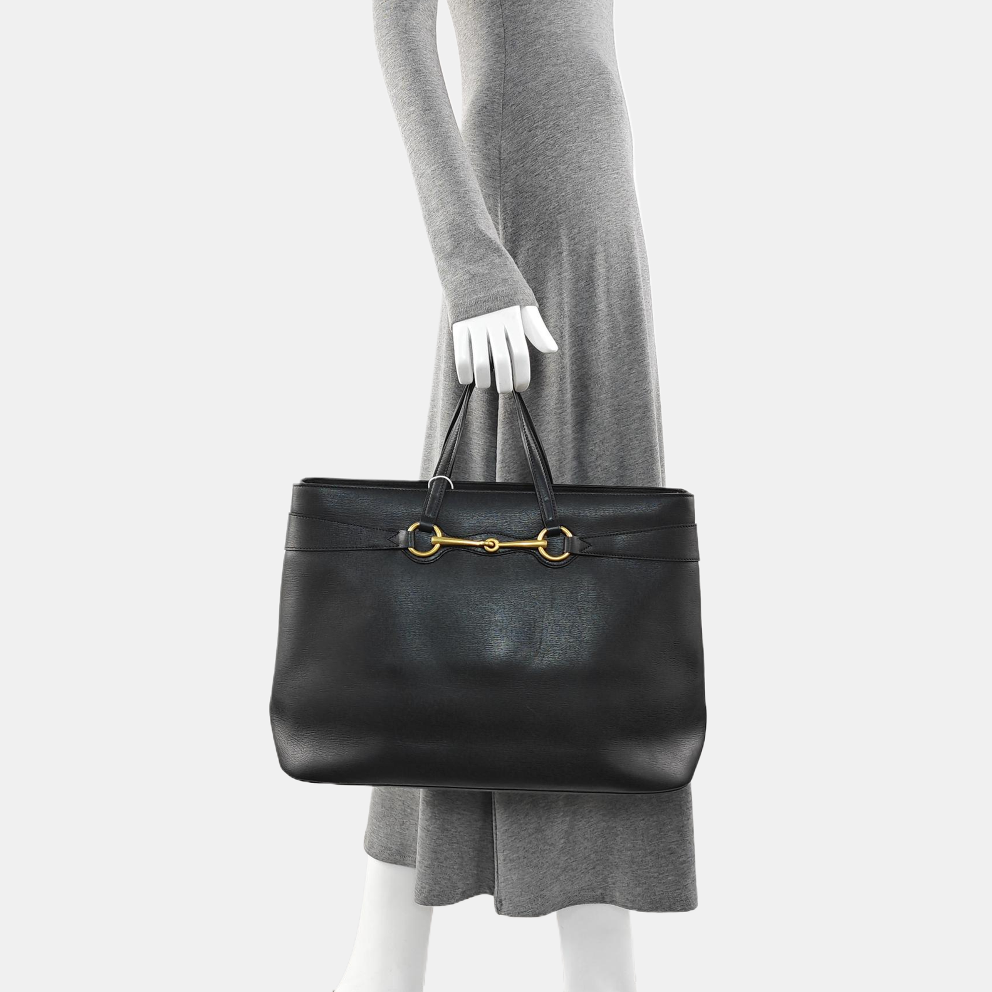 Horsebit Chain Calfskin Black