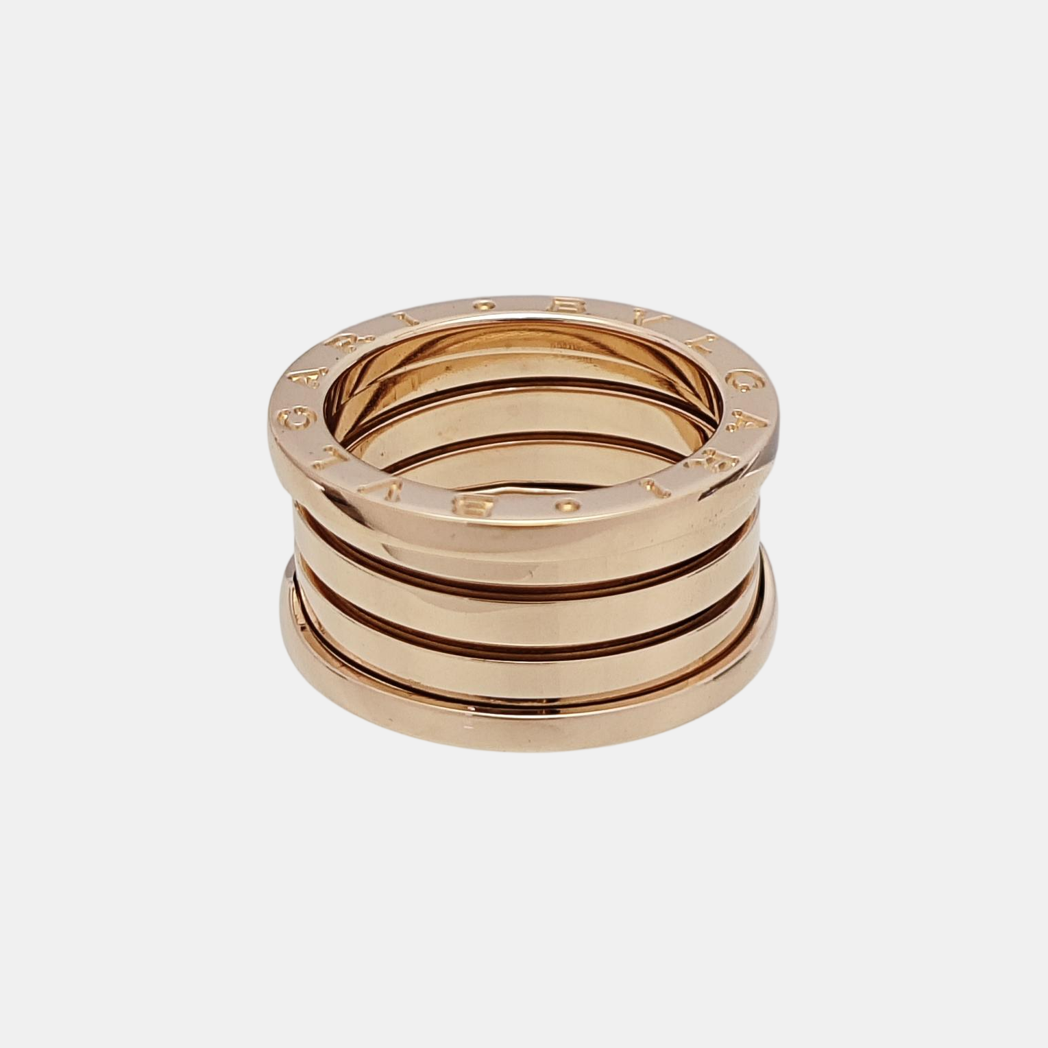 B.ZERO1 18k Rose Gold Ring EU 53