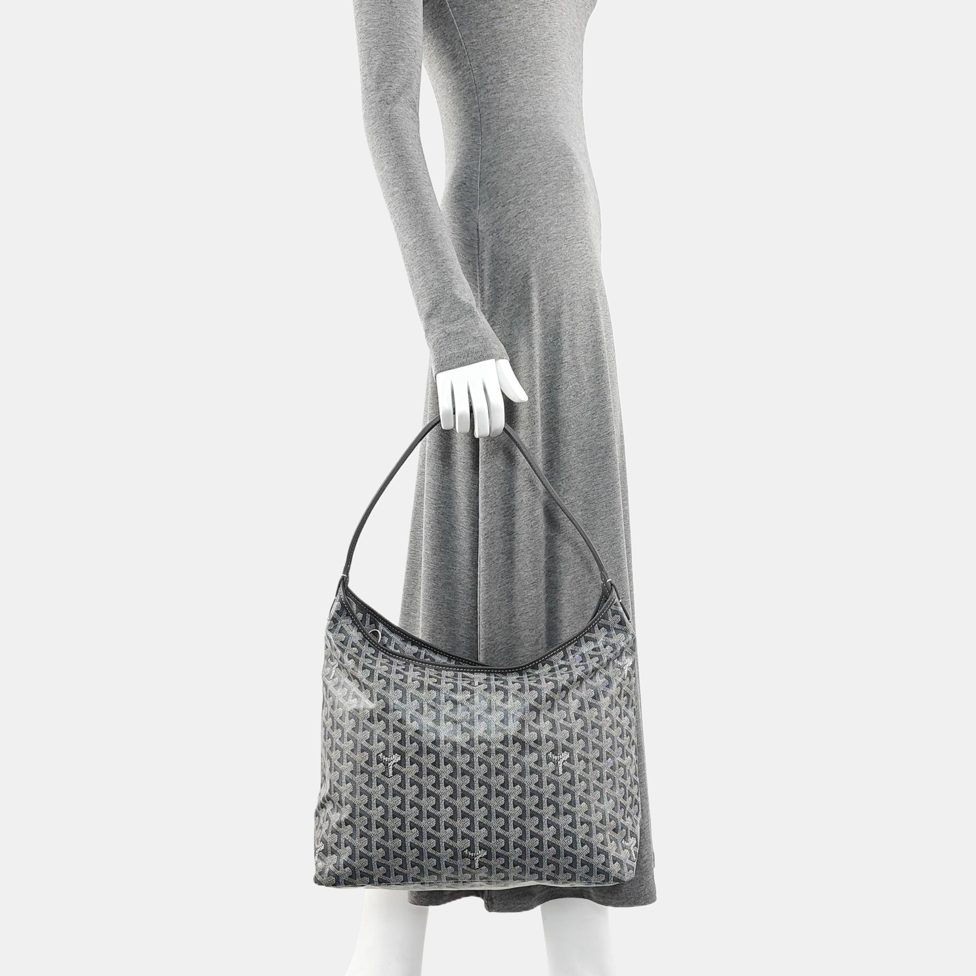 Hobo Coated Canvas Gray