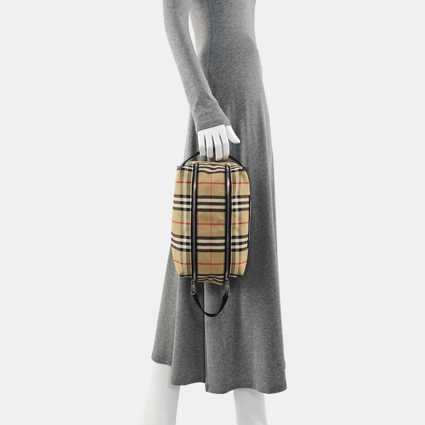 Canvas Top Handle Bag Brown