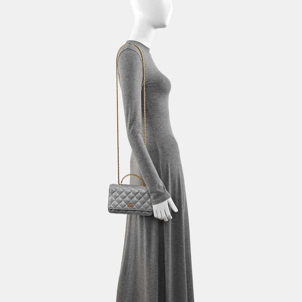 WOC Quilted Lambskin Gray