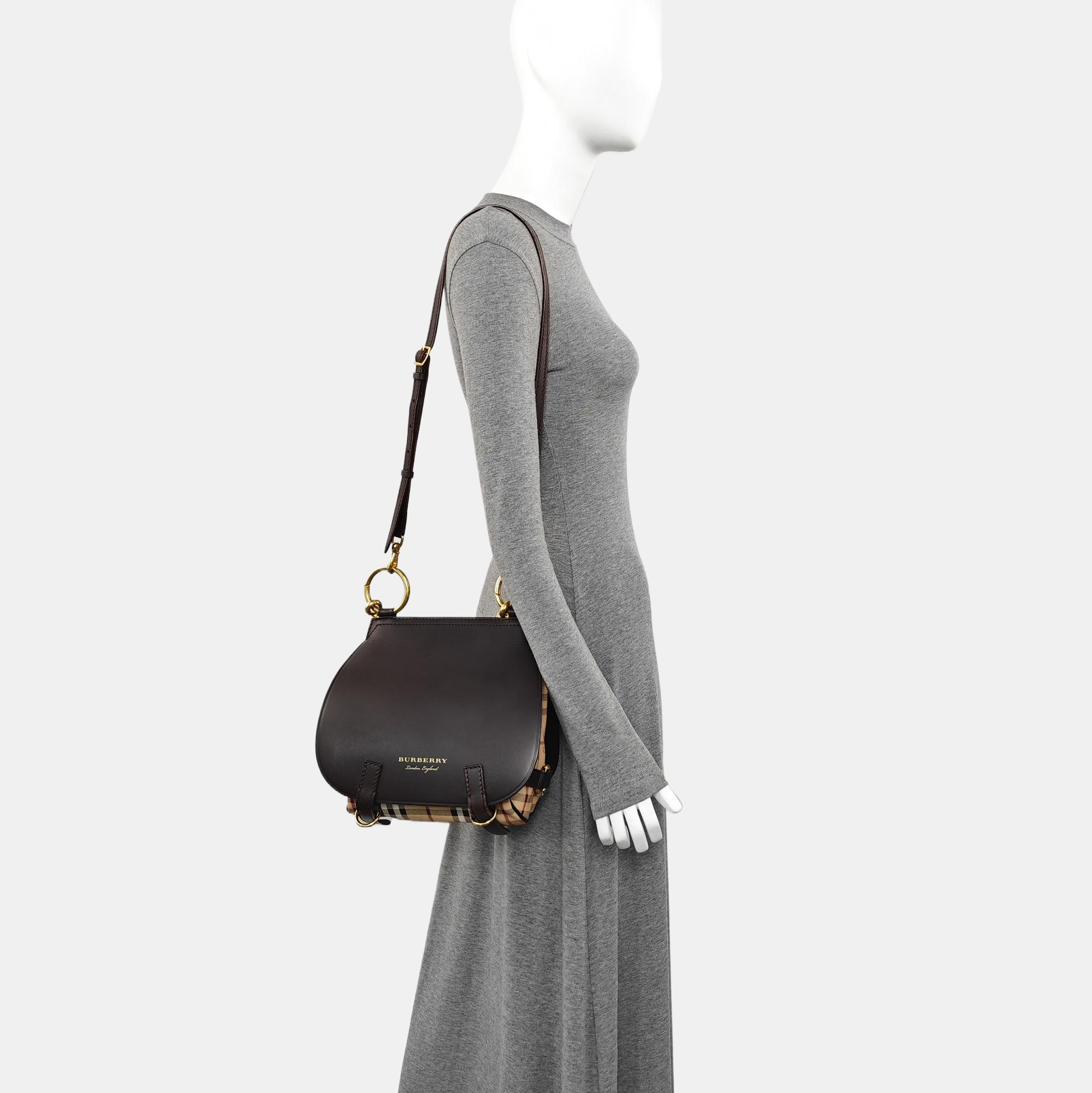 Calfskin Shoulder Bag Large Black