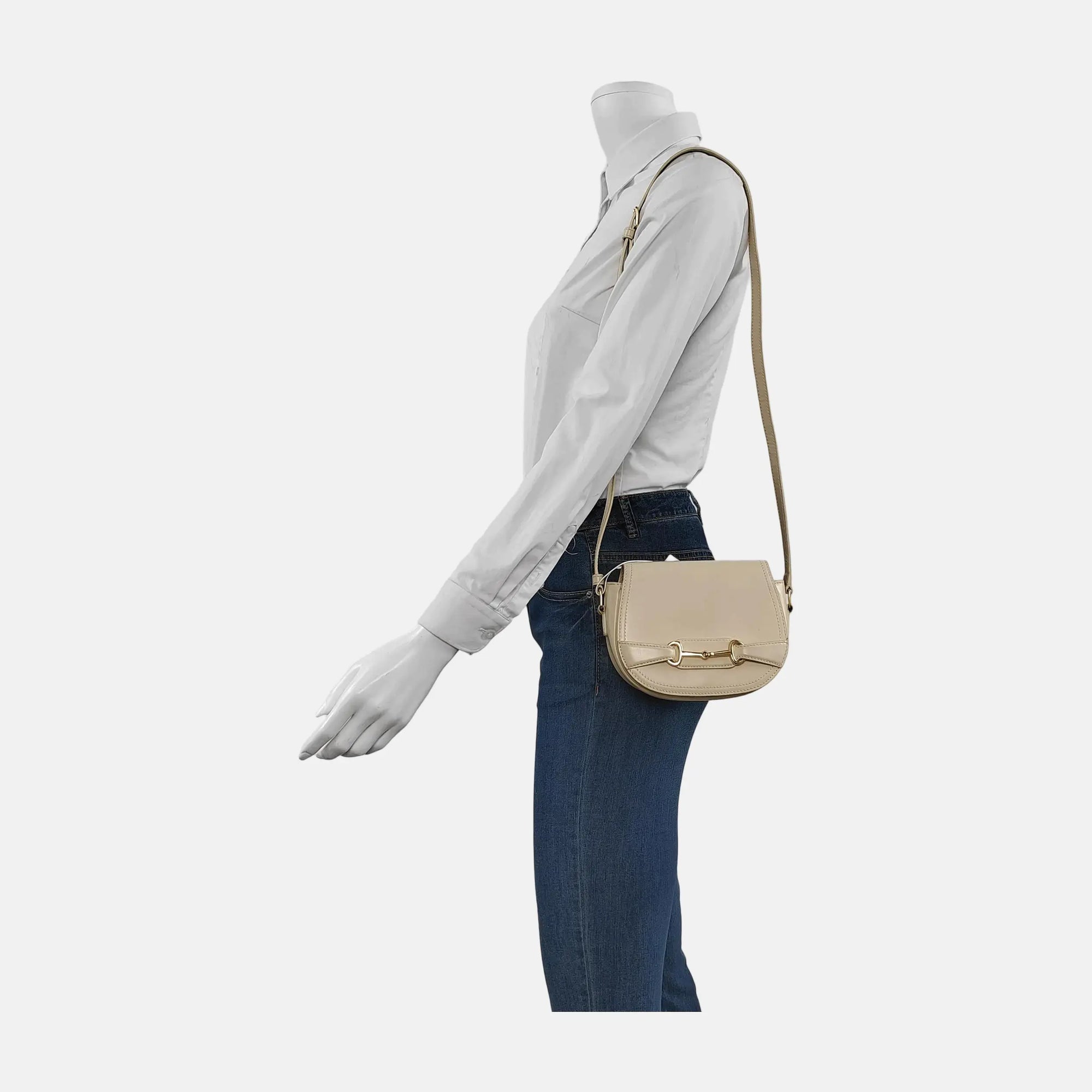 CRÉCY Small Calfskin White