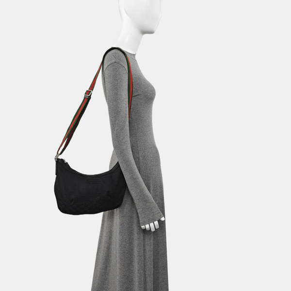 Monogram Canvas Shoulder Bag Black