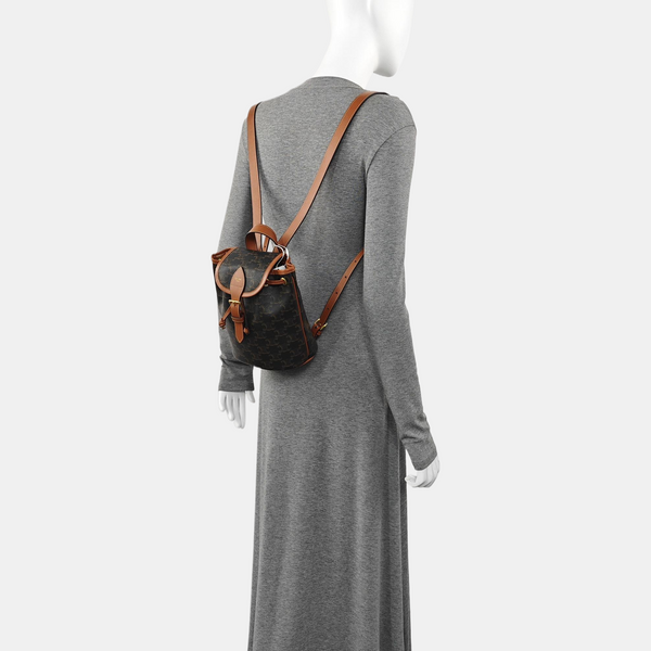 TRIOMPHE Mini Coated Canvas Brown
