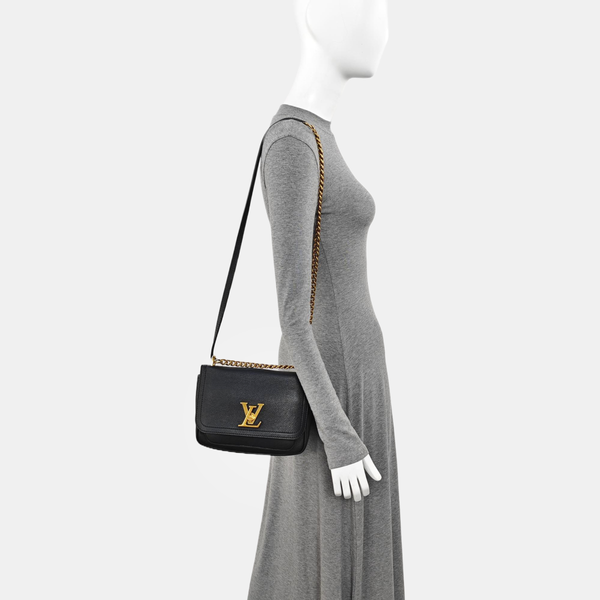 LOCKME TENDER PM Calfskin Black