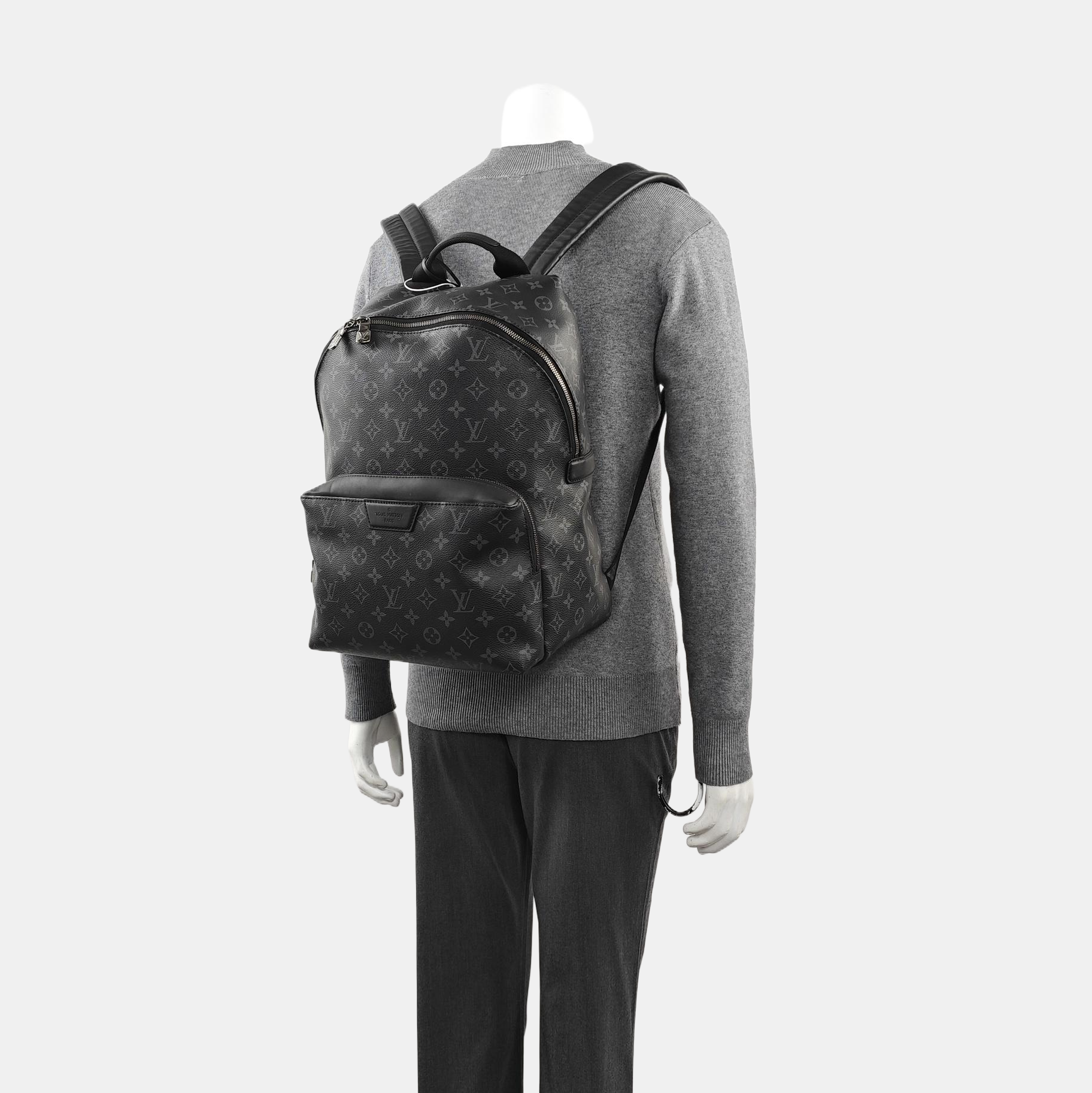 DISCOVERY PM Monogram Coated Canvas Black