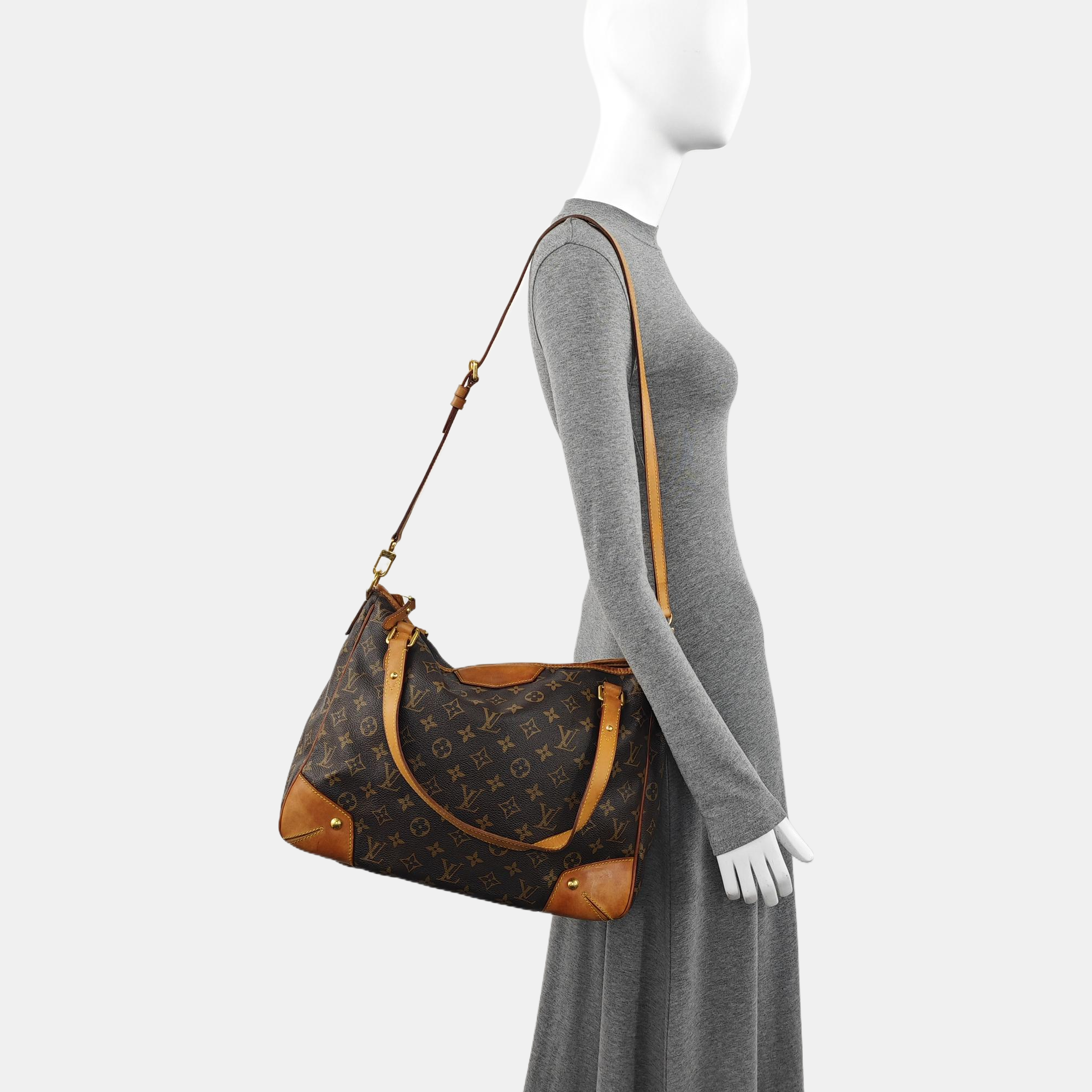 RETIRO GM Monogram Coated Canvas Brown