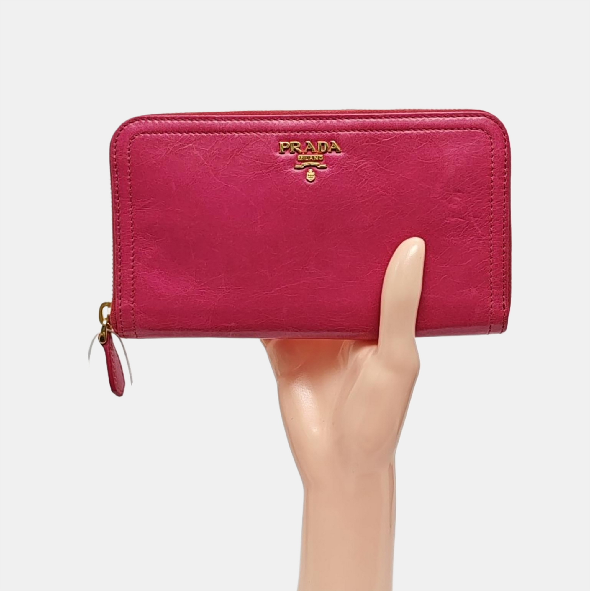 Saffiano Calfskin Wallet Red