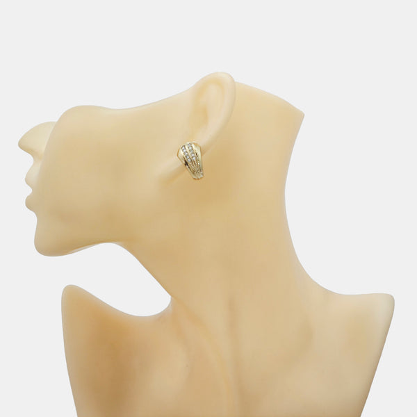 Metal Gold Clip On Earrings