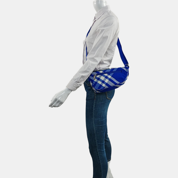 Canvas Crossbody Bag Blue