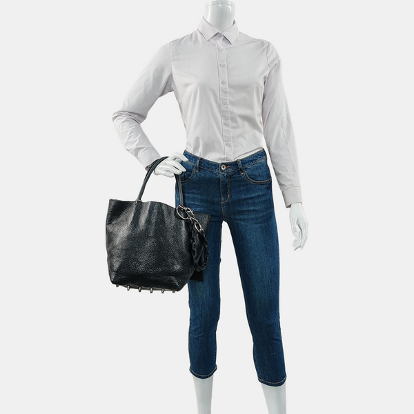 Leather Tote Bag Black